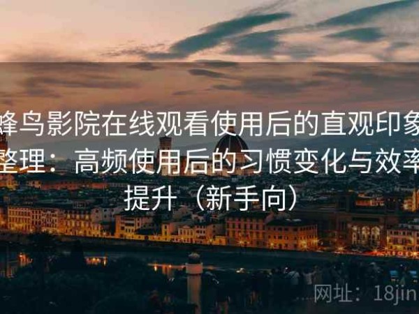 蜂鸟影院在线观看使用后的直观印象整理：高频使用后的习惯变化与效率提升（新手向）