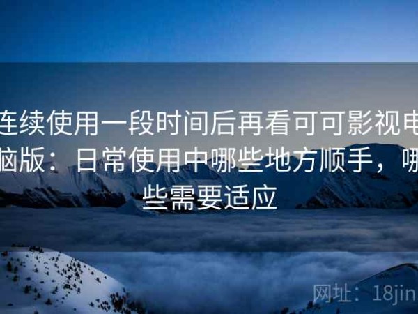 连续使用一段时间后再看可可影视电脑版：日常使用中哪些地方顺手，哪些需要适应