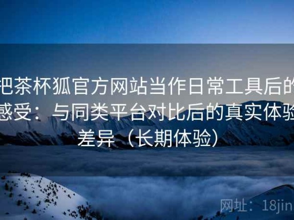 把茶杯狐官方网站当作日常工具后的感受：与同类平台对比后的真实体验差异（长期体验）
