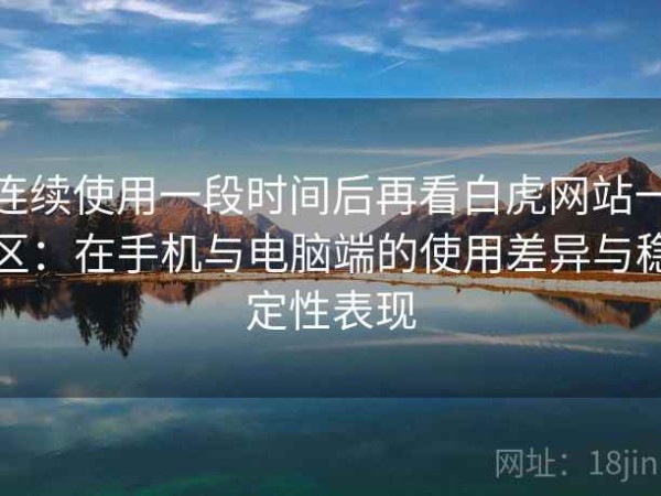 连续使用一段时间后再看白虎网站一区：在手机与电脑端的使用差异与稳定性表现