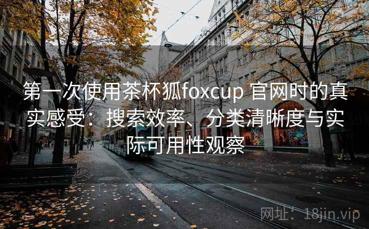 第一次使用茶杯狐foxcup 官网时的真实感受：搜索效率、分类清晰度与实际可用性观察