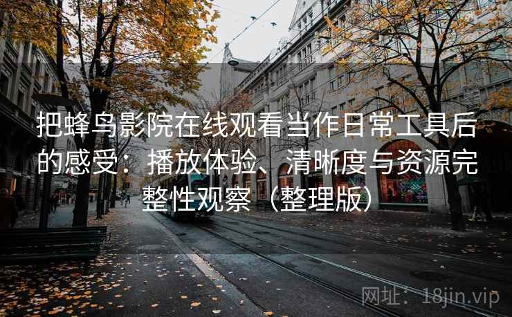 把蜂鸟影院在线观看当作日常工具后的感受：播放体验、清晰度与资源完整性观察（整理版）