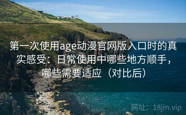 第一次使用age动漫官网版入口时的真实感受：日常使用中哪些地方顺手，哪些需要适应（对比后）