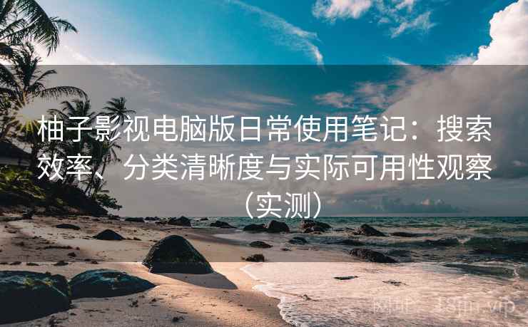 柚子影视电脑版日常使用笔记：搜索效率、分类清晰度与实际可用性观察（实测）
