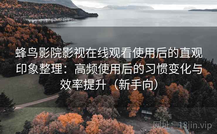 蜂鸟影院影视在线观看使用后的直观印象整理：高频使用后的习惯变化与效率提升（新手向）
