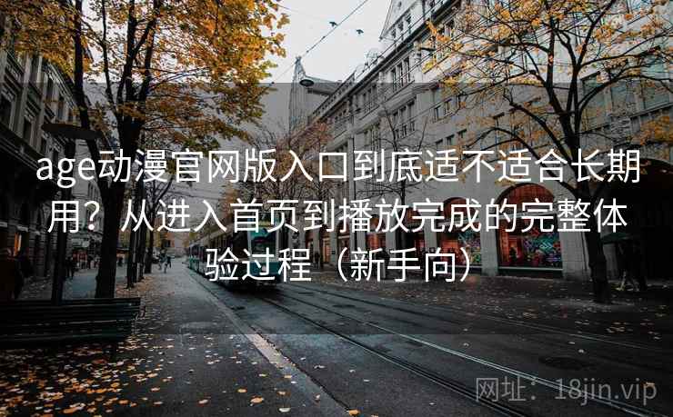 age动漫官网版入口到底适不适合长期用？从进入首页到播放完成的完整体验过程（新手向）