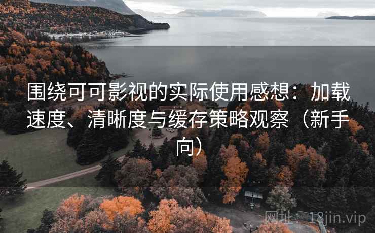 围绕可可影视的实际使用感想：加载速度、清晰度与缓存策略观察（新手向）