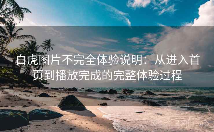 白虎图片不完全体验说明：从进入首页到播放完成的完整体验过程