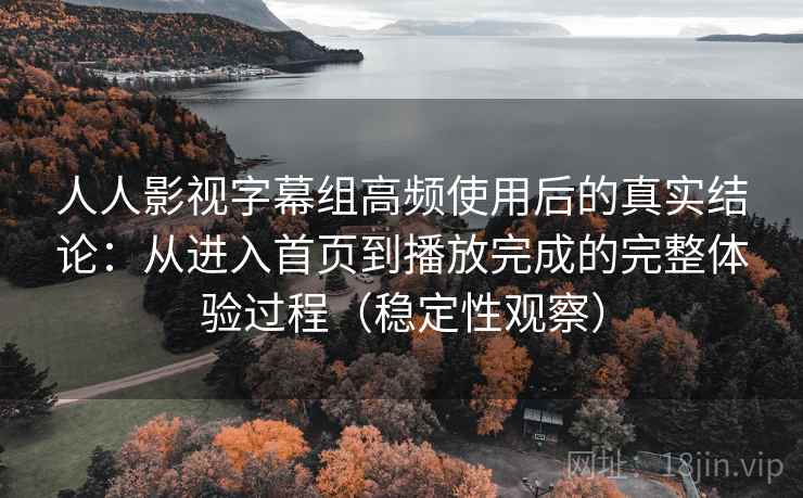 人人影视字幕组高频使用后的真实结论：从进入首页到播放完成的完整体验过程（稳定性观察）